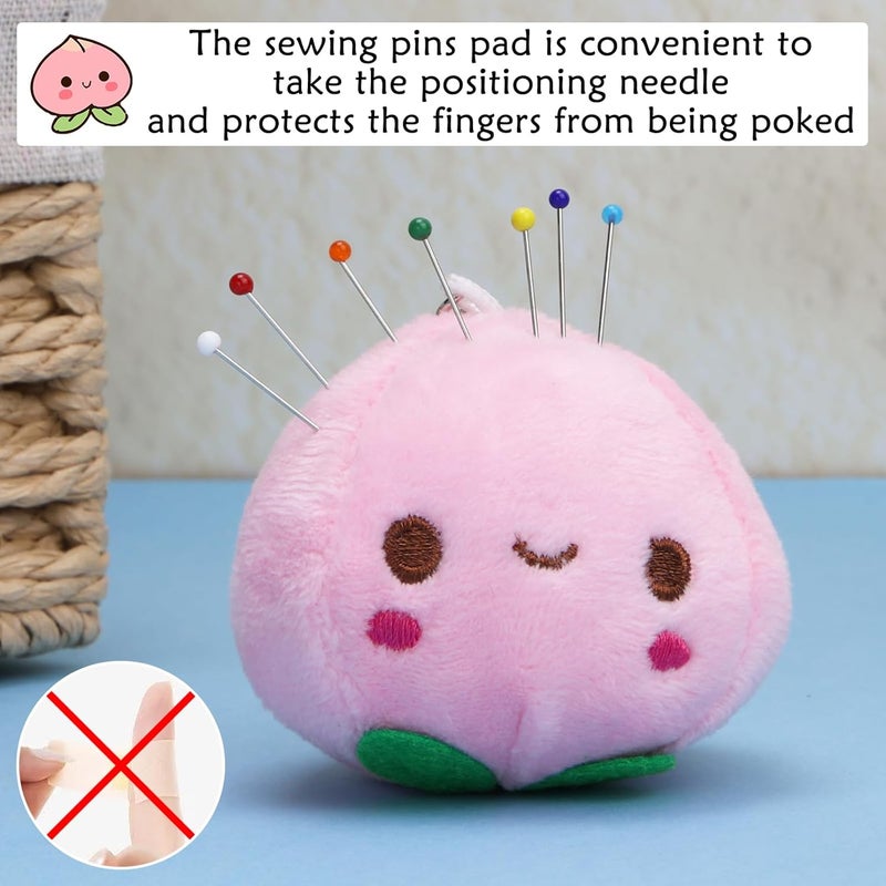Kogyxe 400pcs Sewing Pins, 1.5inch Straight Pins for Fabric, Multicolor Pearlized Ball Head Pins with Pin Cushion and Other Sewing Accessories for Dressmaker, Jewelry DIY Decoration and Project - Image 5